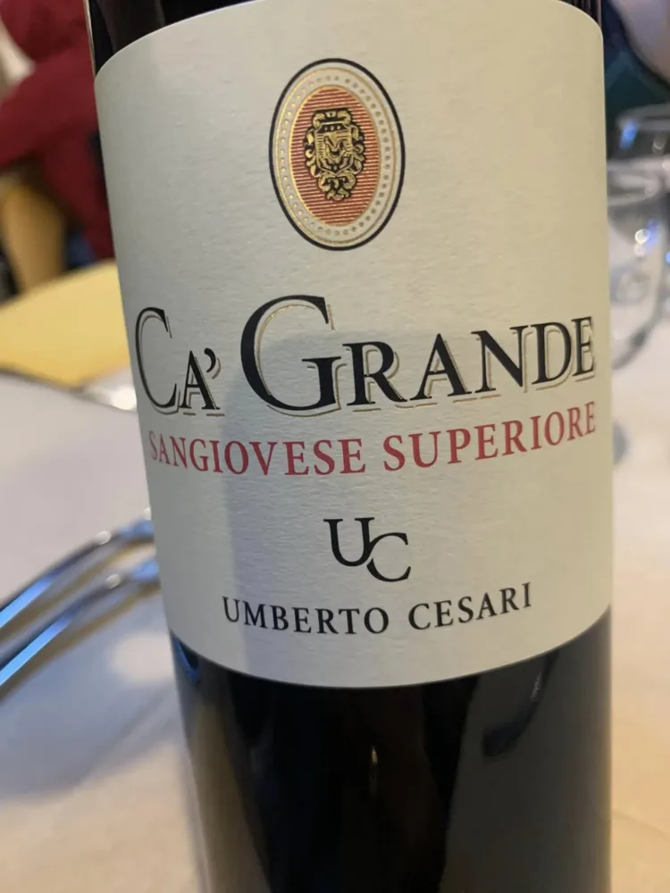 Osteria da Valentino, il sangiovese