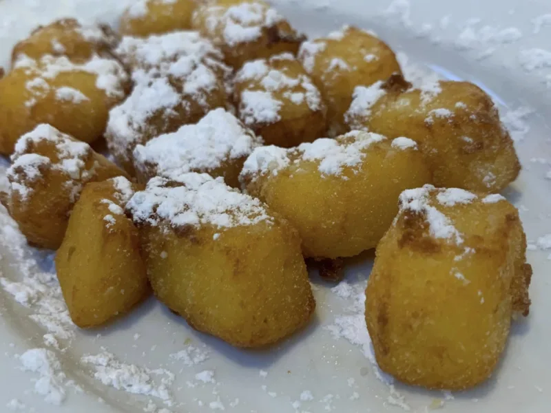 Osteria da Valentino, la crema fritta