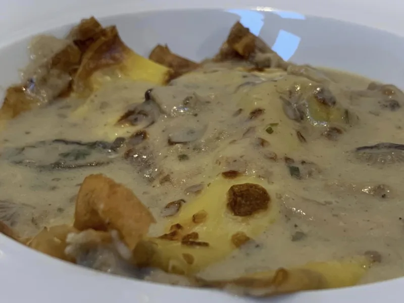 Osteria da Valentino, crepe ai funghi