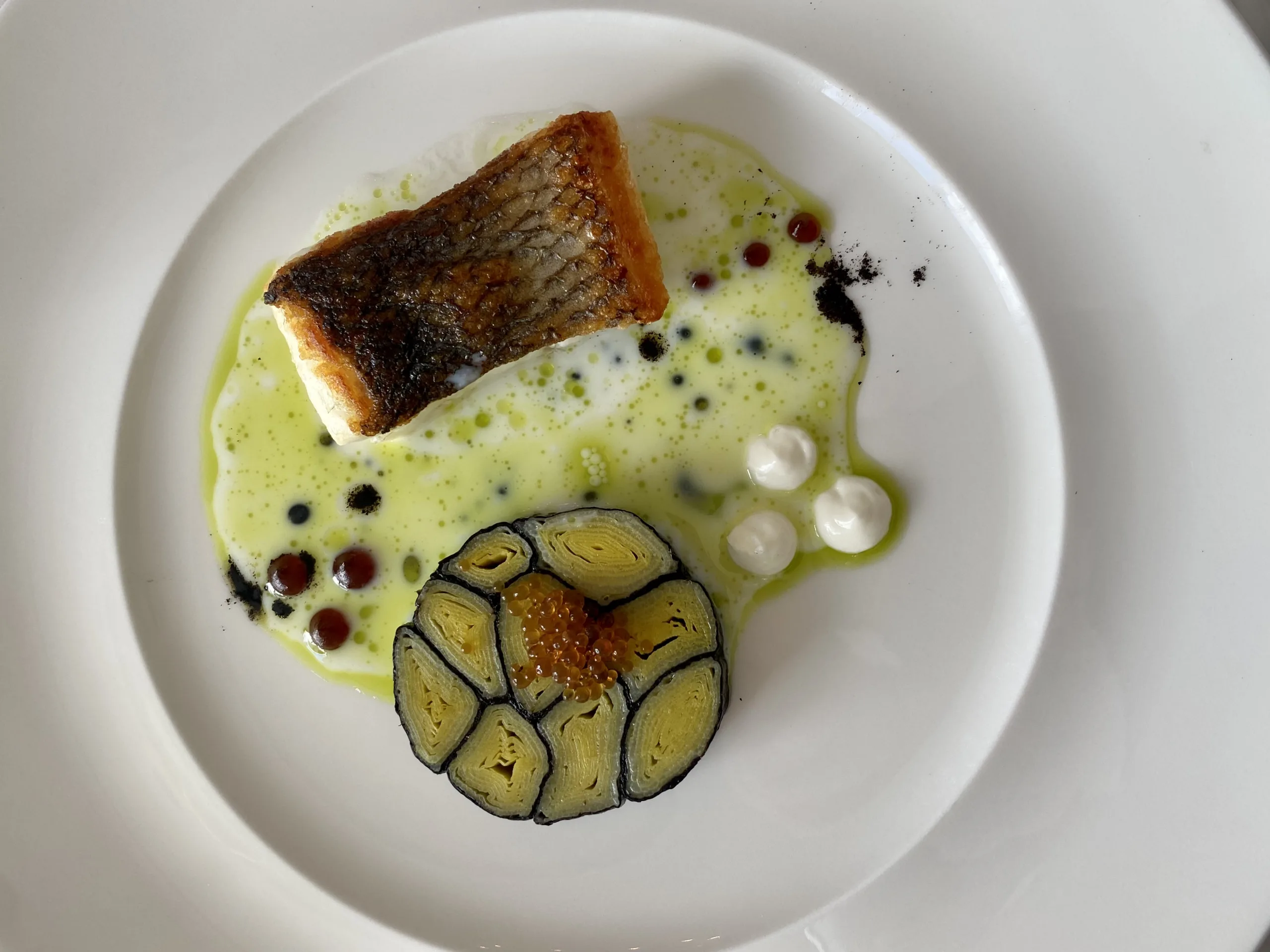 Branzino-porro-e-alga-nori