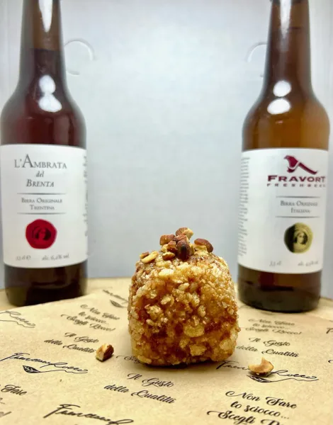 AranciRocco cotto in birra, Provolone del Monaco e speck IGP - Francesco Di Pietro