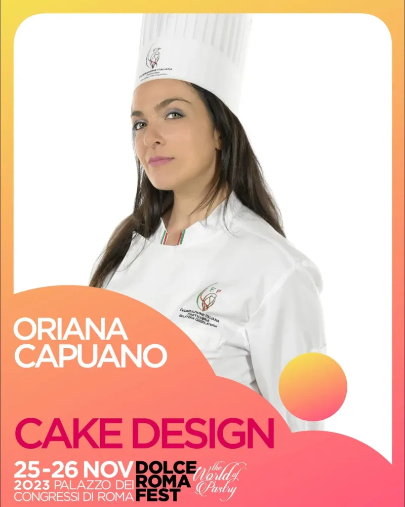 La cake designer Oriana Capuano