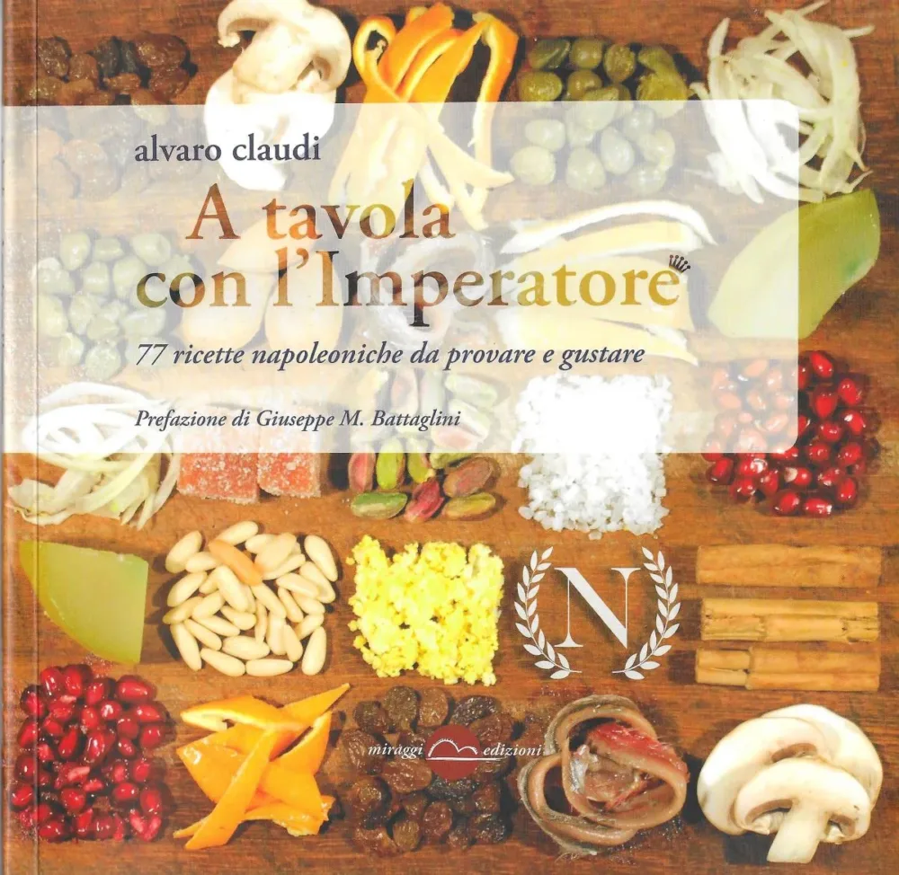 La copertina del libro A tavola con l'Imperatore - Miraggi Edizioni