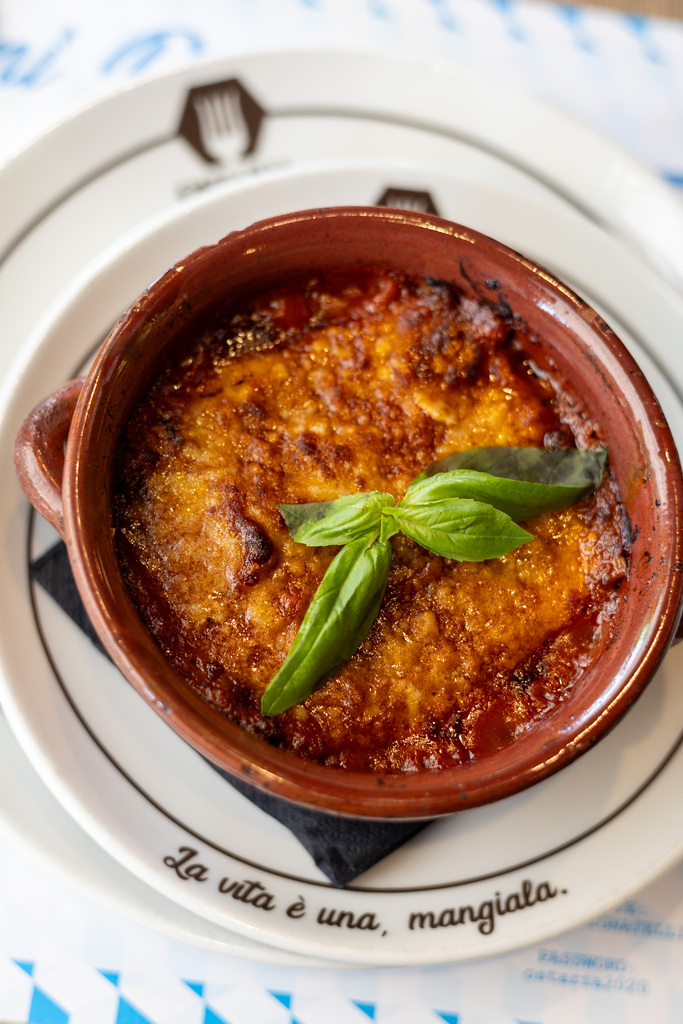 Ostaria Pignatelli, la parmigiana di melanzane