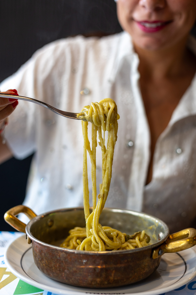 Ostaria Pignatelli, lo spaghetto alla nerano