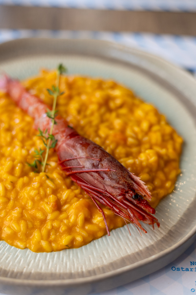 Ostaria Pignatelli, risotto al gambero rosso