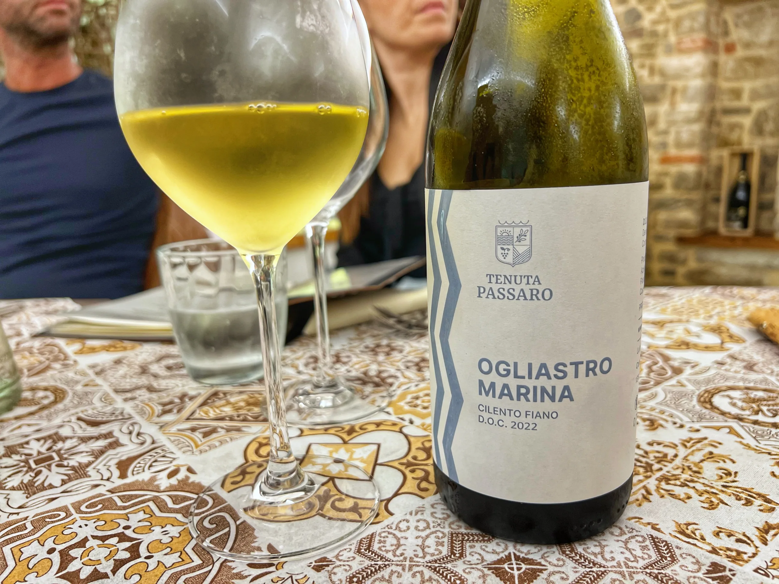 I vini cilentani in carta Al Vicoletto, Castellabate