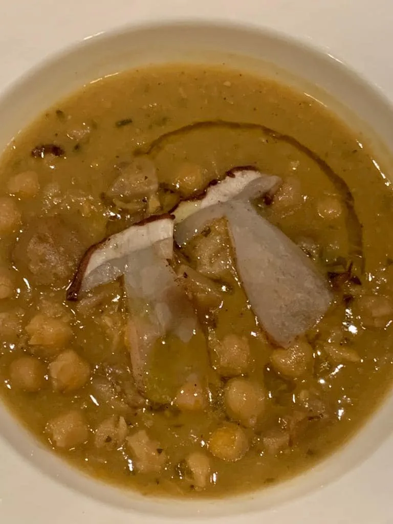 Serata Montevetrano, Gioia Salerno - zuppa di ceci e porcini