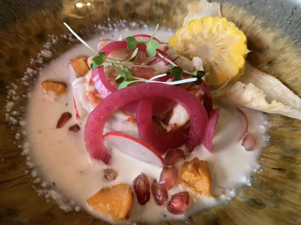 La Selva Barcellona, ceviche di corvina