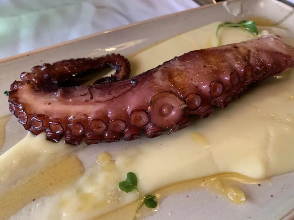 La Selva Barcellona, polpo arrosto con pure di patate