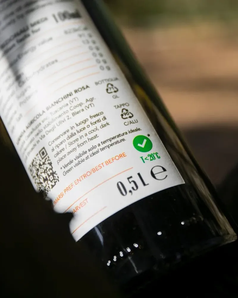 Bollino Termocromico Az. Agricola Bianchini