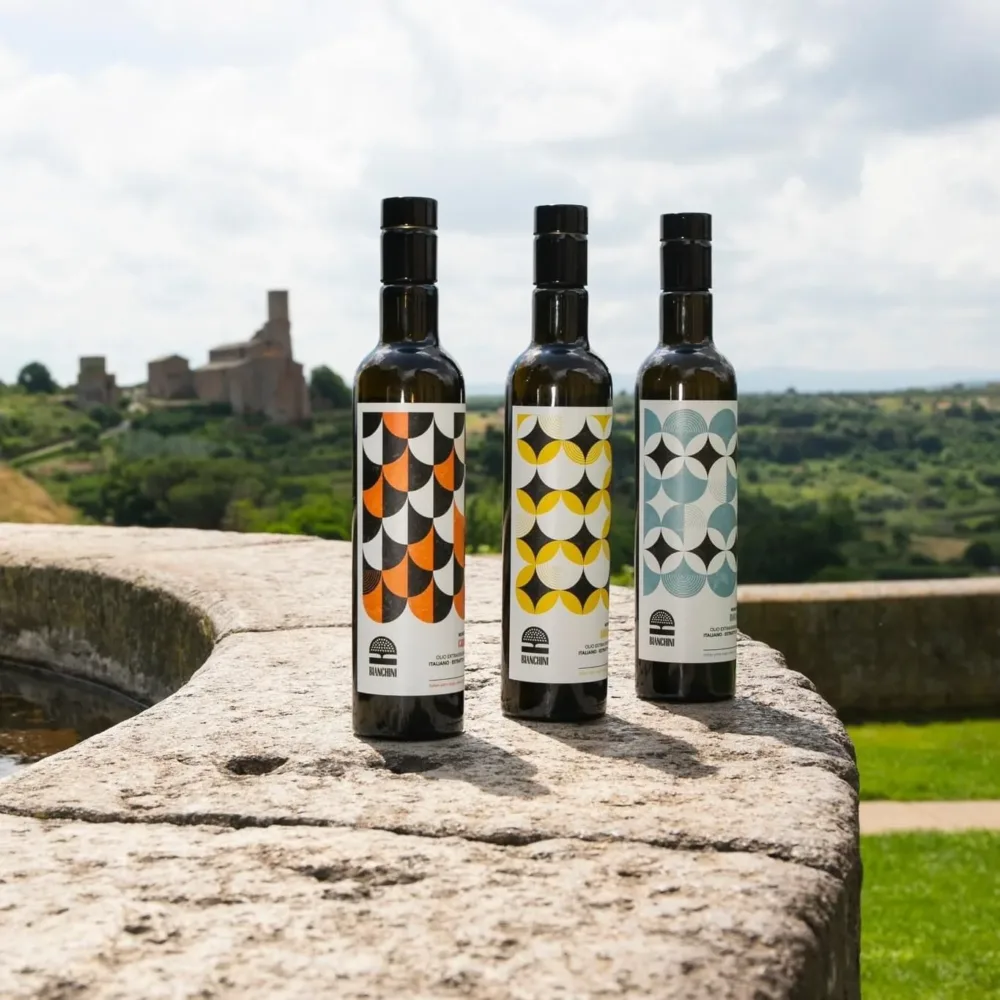 Bottiglie olio Az. Agricola Bianchini