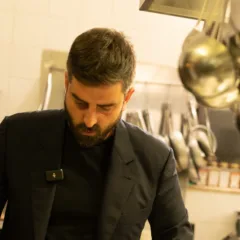 Chef Croce mentre prepara il viccio