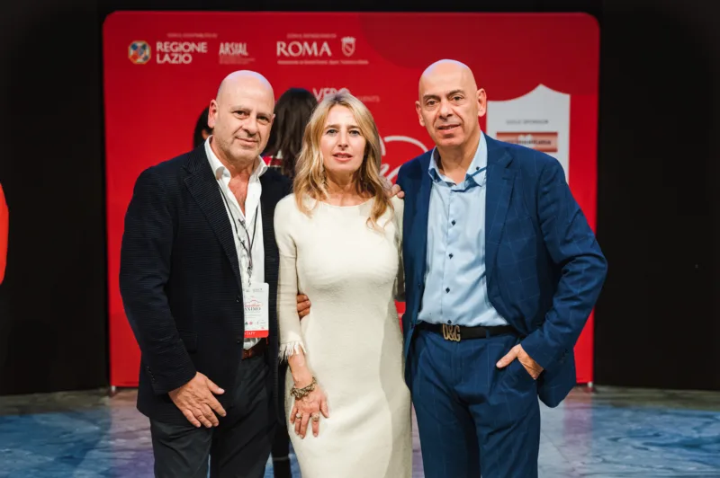 Gli organizzatori Stefano Albano, Belinda Bortolan e Fabio Carnevali