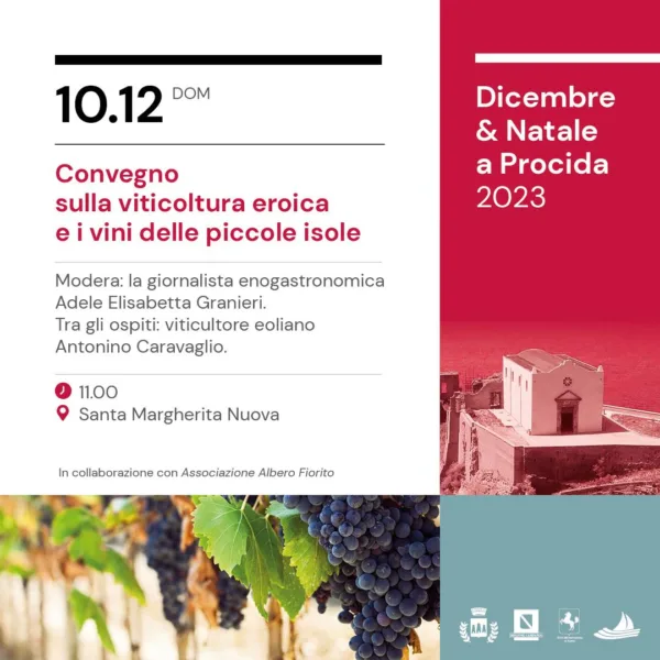 La viticoltura eroica delle isole protagonista a Procida, 10 Dicembre