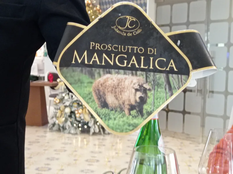 Sale Ristorante Paestum Etichetta Prosciutto di Mangalica