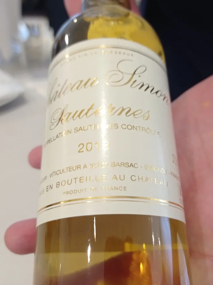 Sale Ristorante Paestum Sauternes 2018 Lilian Simon