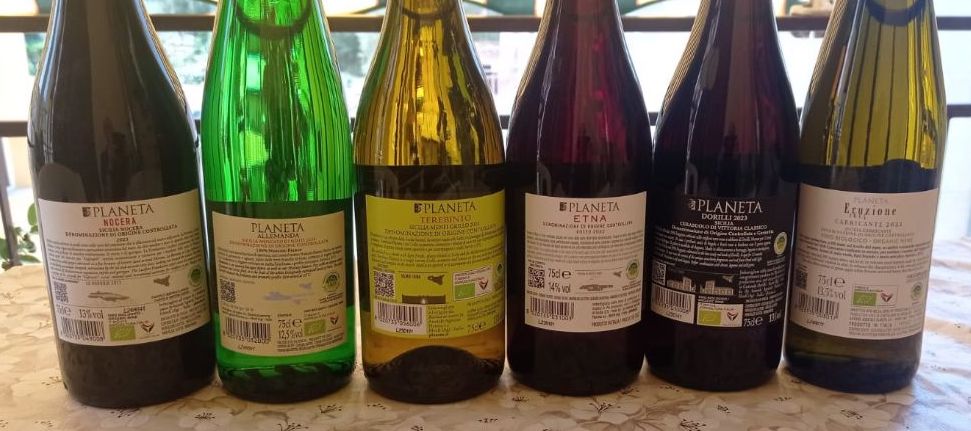 Controetichette vini Planeta - Nuove annate