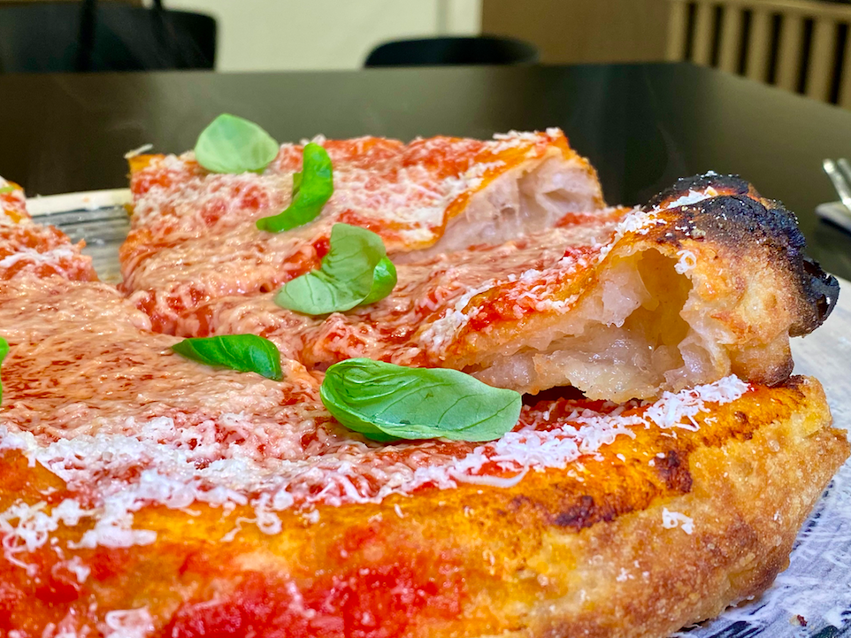 Dettagli al taglio della Montanara