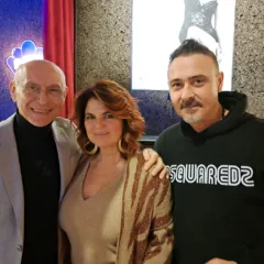 Il Patron Casillo con Mario Maglione e Monica Sarnelli