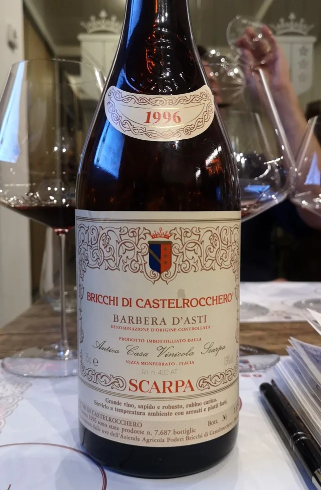 Barbera d’Asti i Bricchi di Castelrocchero 1996, Scarpa