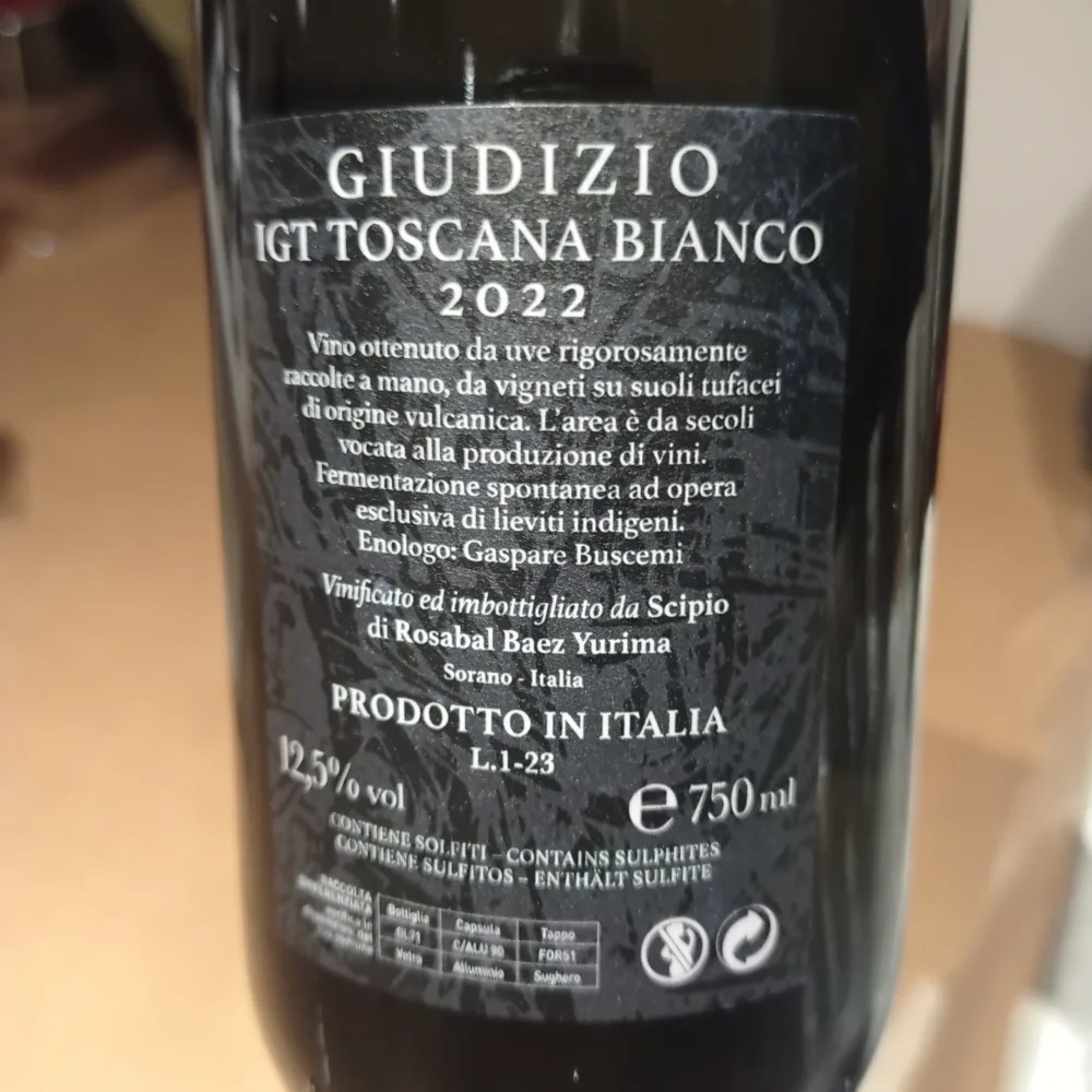  Igt Toscana bianco, Scipio