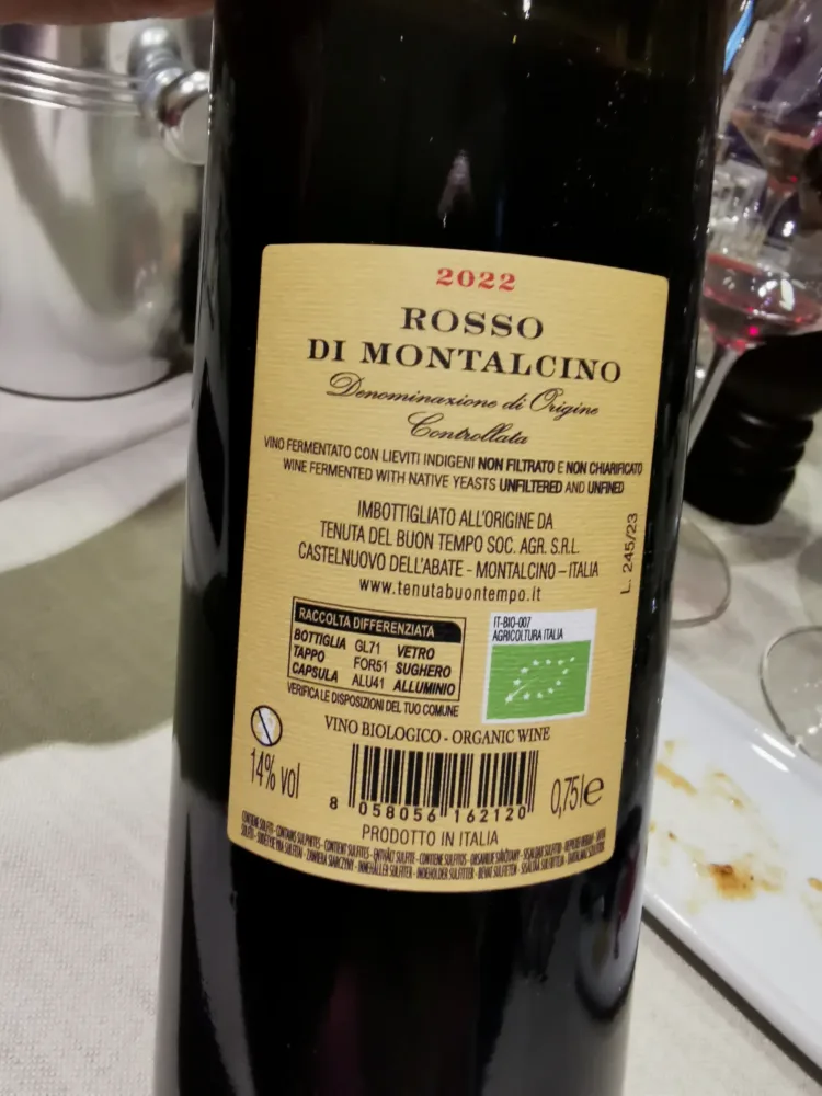 Rosso di Montalcino Buon Tempo - foto di Urano Cupisti