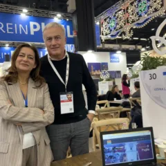 Il presidente dell'associazione Antonio Specchiulli e la vice presidente Ester Fracasso