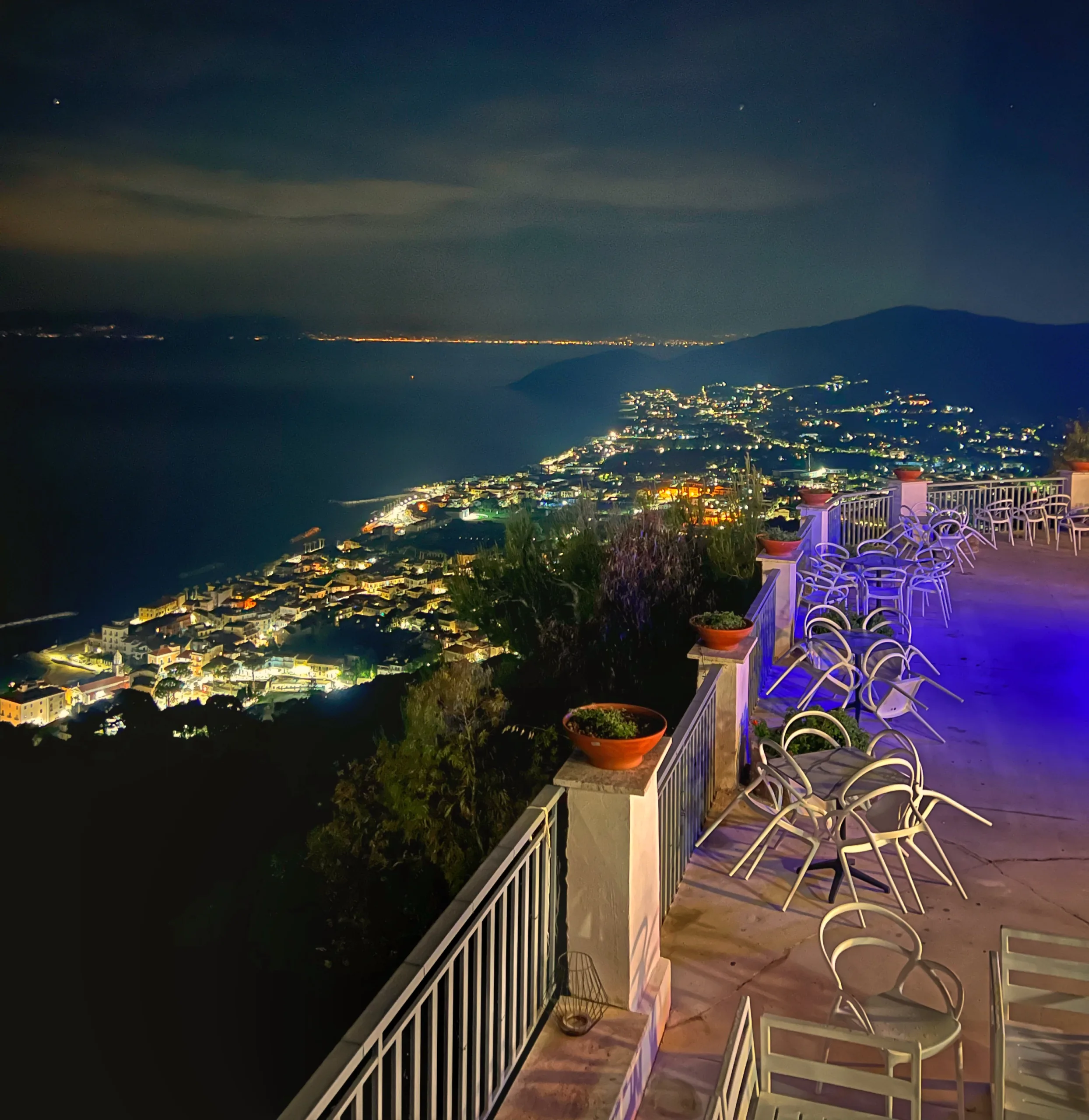 La vista bellissima sul golfo di Santa Maria di Castellabate da Bonora