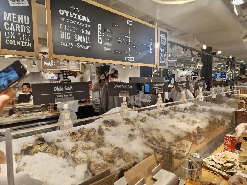 New York - Chelsea Market banco ostriche