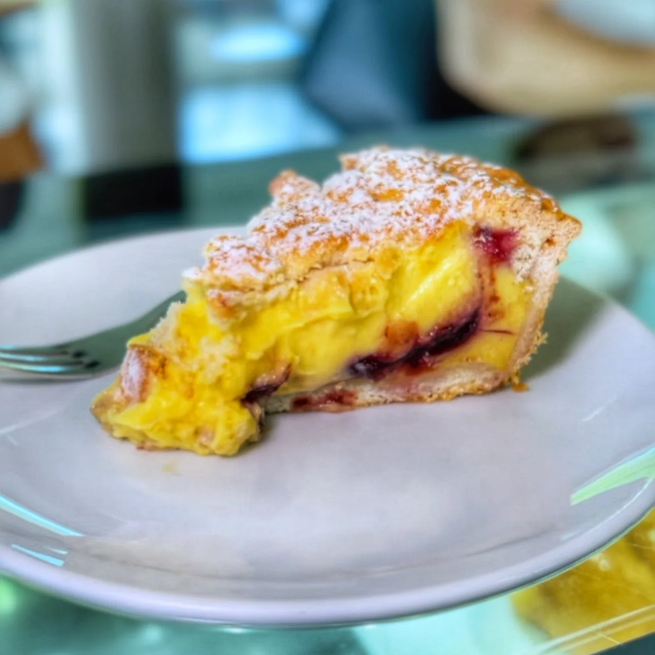 La crostata crema e amarena