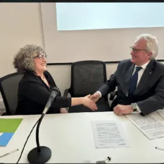 Maria Grazia Mammuccini Presidente Federbio e Riccardo Ricci Curbastro Presidente Equalitas