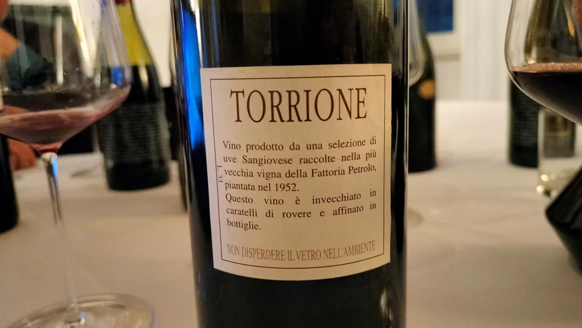 Toscana IGT Torrione 1994, Petrolo - retro