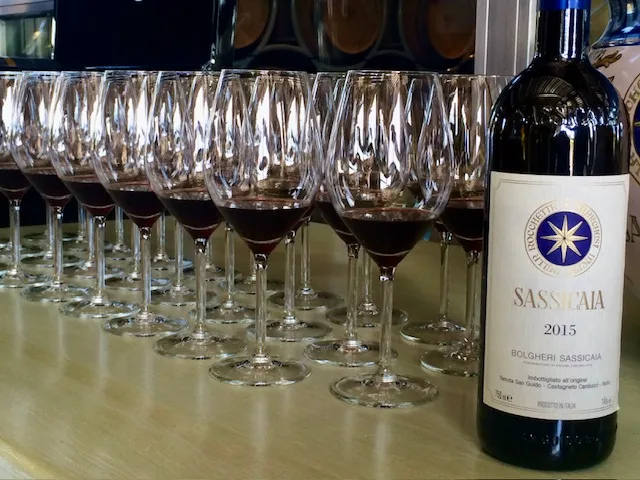 Tenuta San Guido. Bolgheri DOC Sassicaia 2015 in degustazione