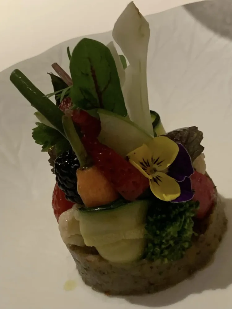 Tre Olivi a Paestum, cotto e crudo di frutta e verdura