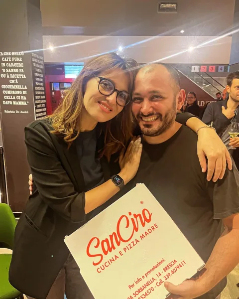 Ciro Di Maio con Paola Cortellesi