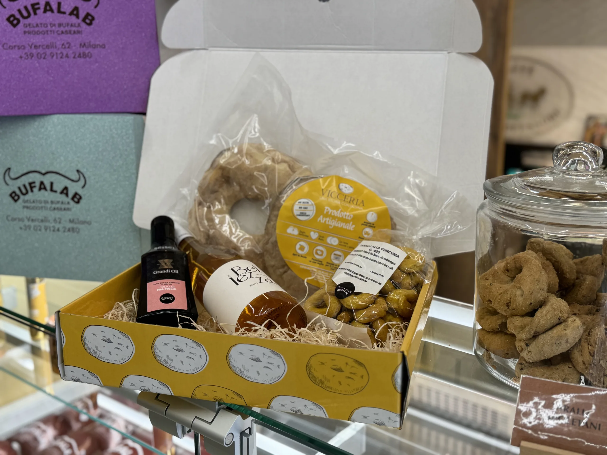 Le box cilentane da portare a casa di Bufalab Milano