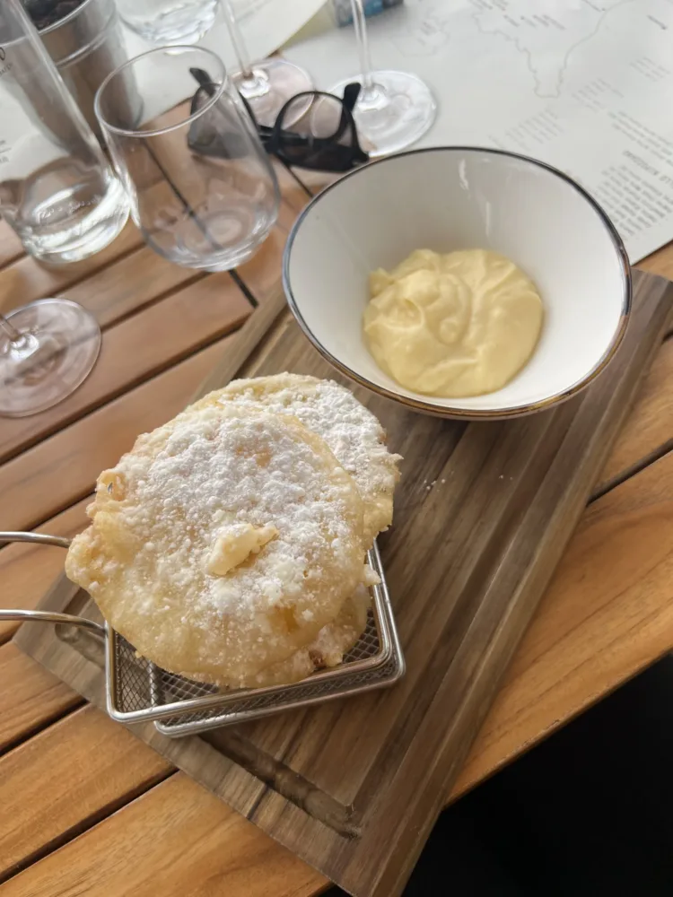 Mele fritte con la crema -Enoteca Il Quartino di Marchesi Frescobaldi