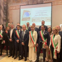 Palazzo Madama Roma i sindaci dei comuni aderenti al circuito Itinerario Della Bellezza di Pesaro Urbino