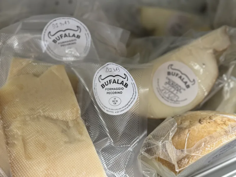 Selezione di formaggi di Bufalab Milano