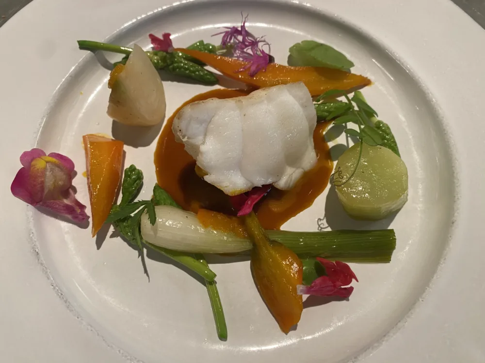 Table - rana pescatrice, giardiniera, rabarbaro