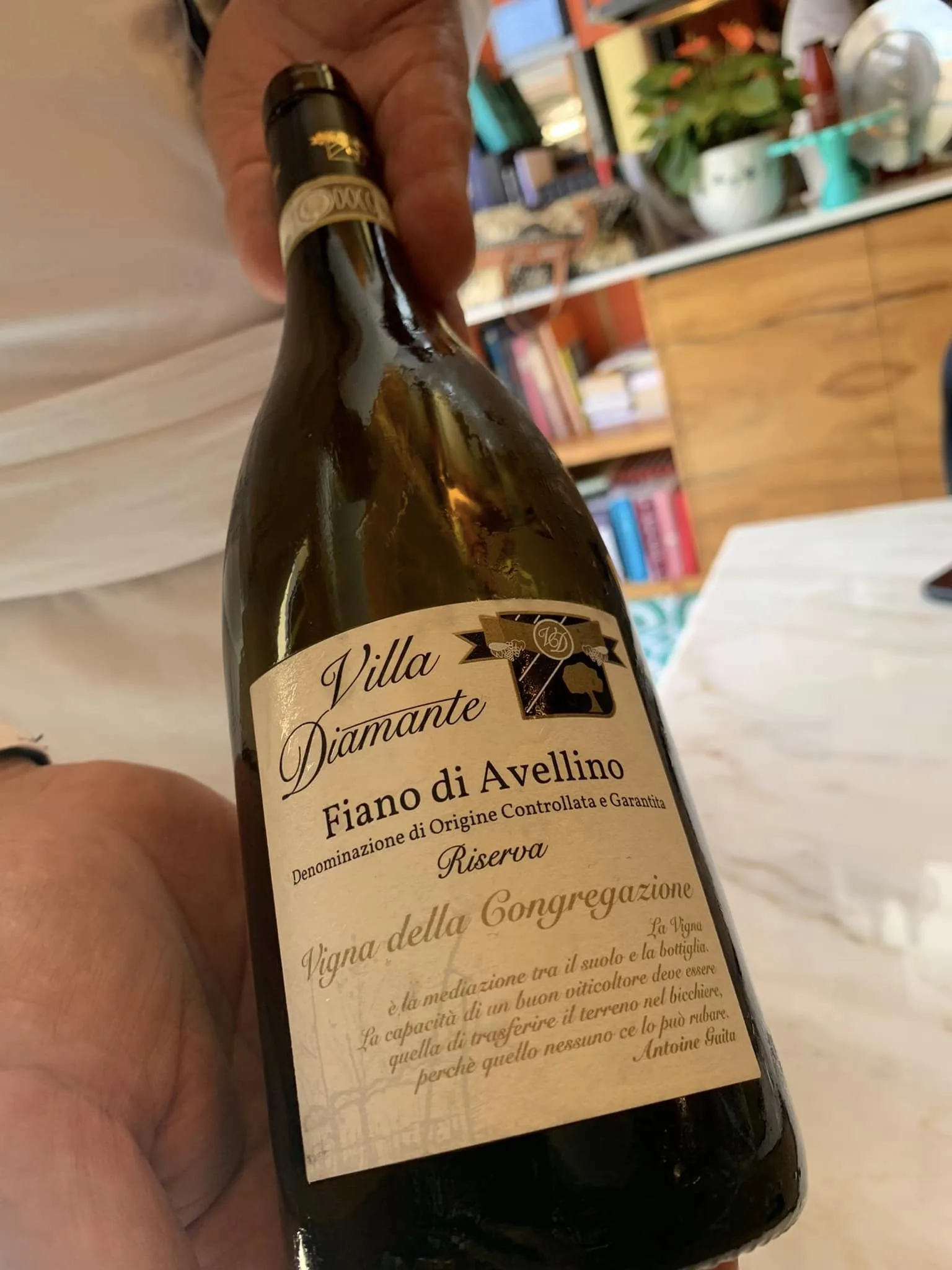 Villa Diamante, il Fiano di AVellino riserva