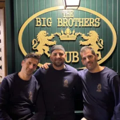 Vito e Mario Picarone con lo chef Danilo