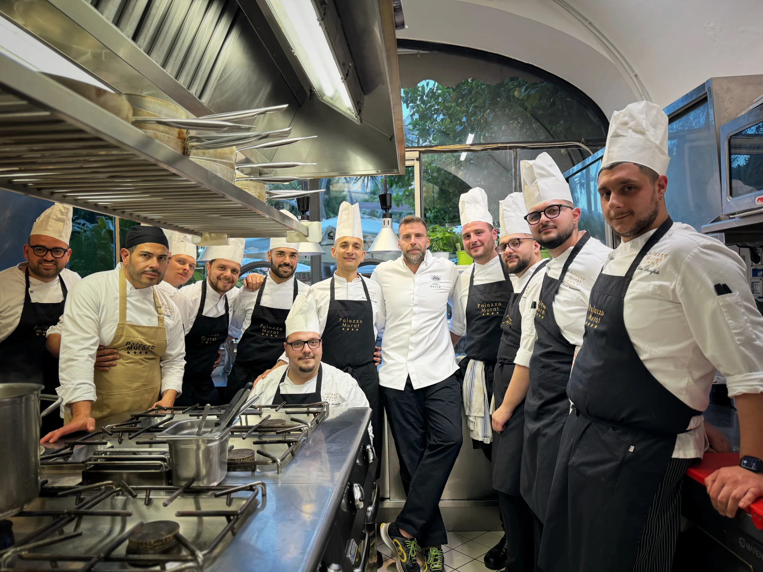 Antonio Iacoviello Francesco Comentale e l'intera brigata del ristorante Al Palazzio di Palazzo Murat
