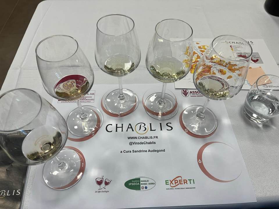 Degustazione chablis - calici