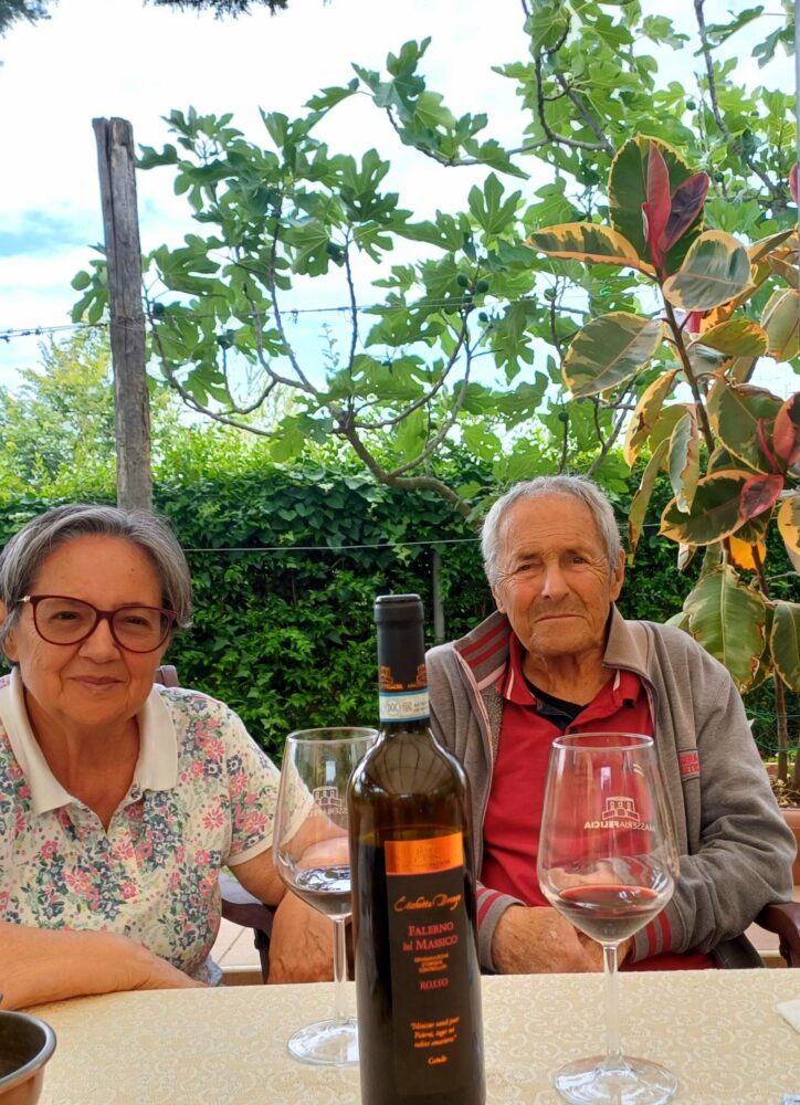 Etichetta Bronzo 2013 con Sandro e Pina Brini