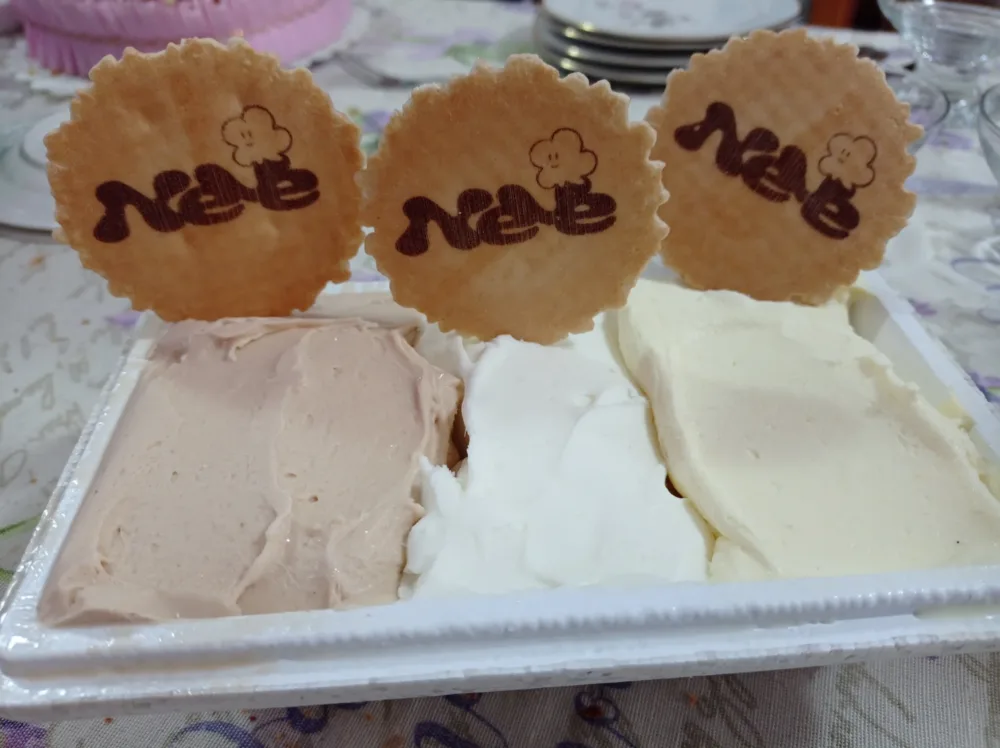 Gelateria Neve vaschetta di gelato