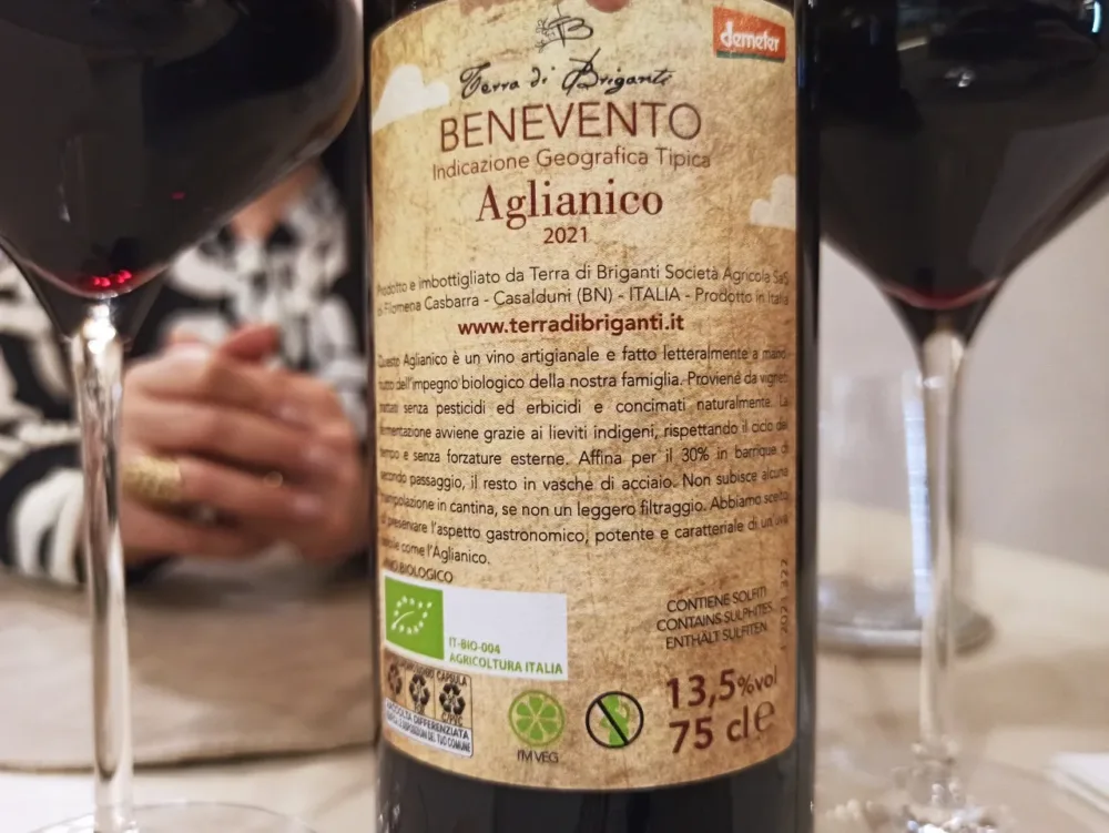 I Sapori di Rachelina - L'Aglianico biodinamico Terra di Briganti