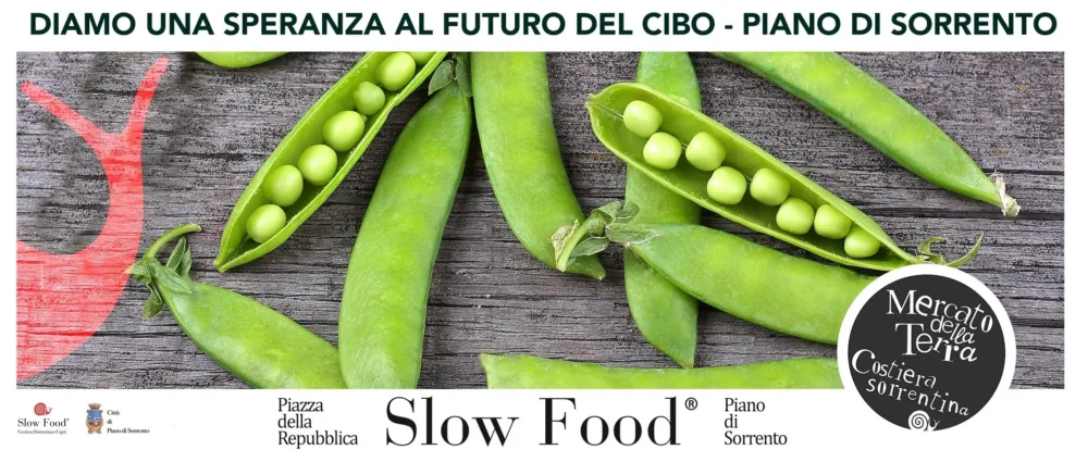 La locandina del Mercato della Terra Slow Food a Piano di Sorrento