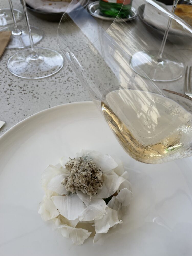 Ristorante Orma- Cavolfiore e tartufo con un calice di Pinot Nero DOCG Extra Brut La Genisia